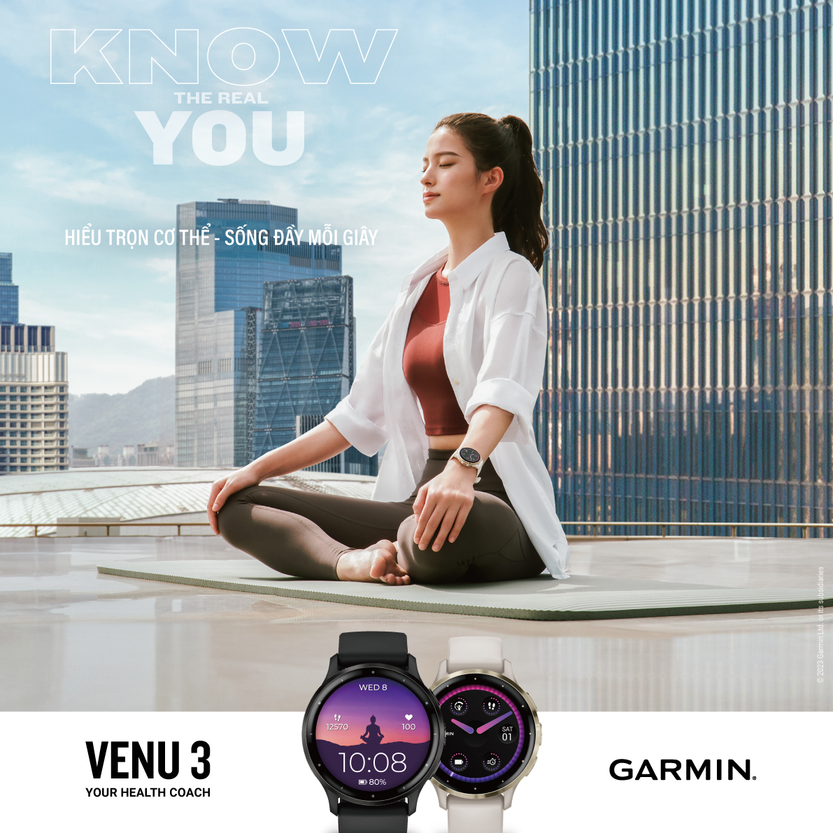 Hiểu trọn cơ thể - Sống đầy mỗi giây cùng dòng đồng hồ thông minh GPS Venu 3 - Ảnh: Garmin