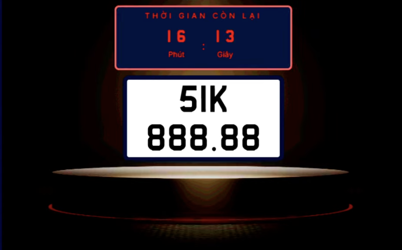 Biển số 51K-888.88 được đấu giá cao nhất, lên tới hơn 32 tỷ đồng
