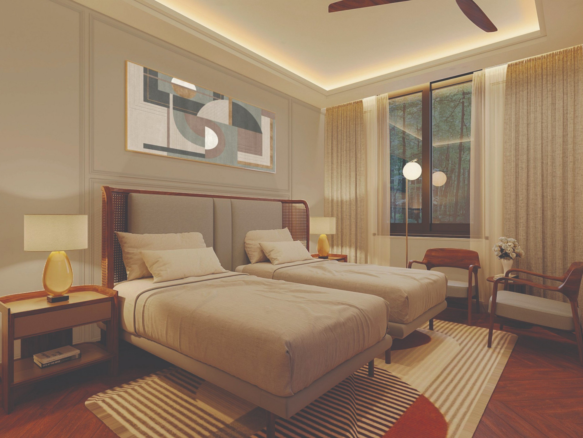Những phòng ngủ được thiết kế thoáng mở với phong cách mới lạ