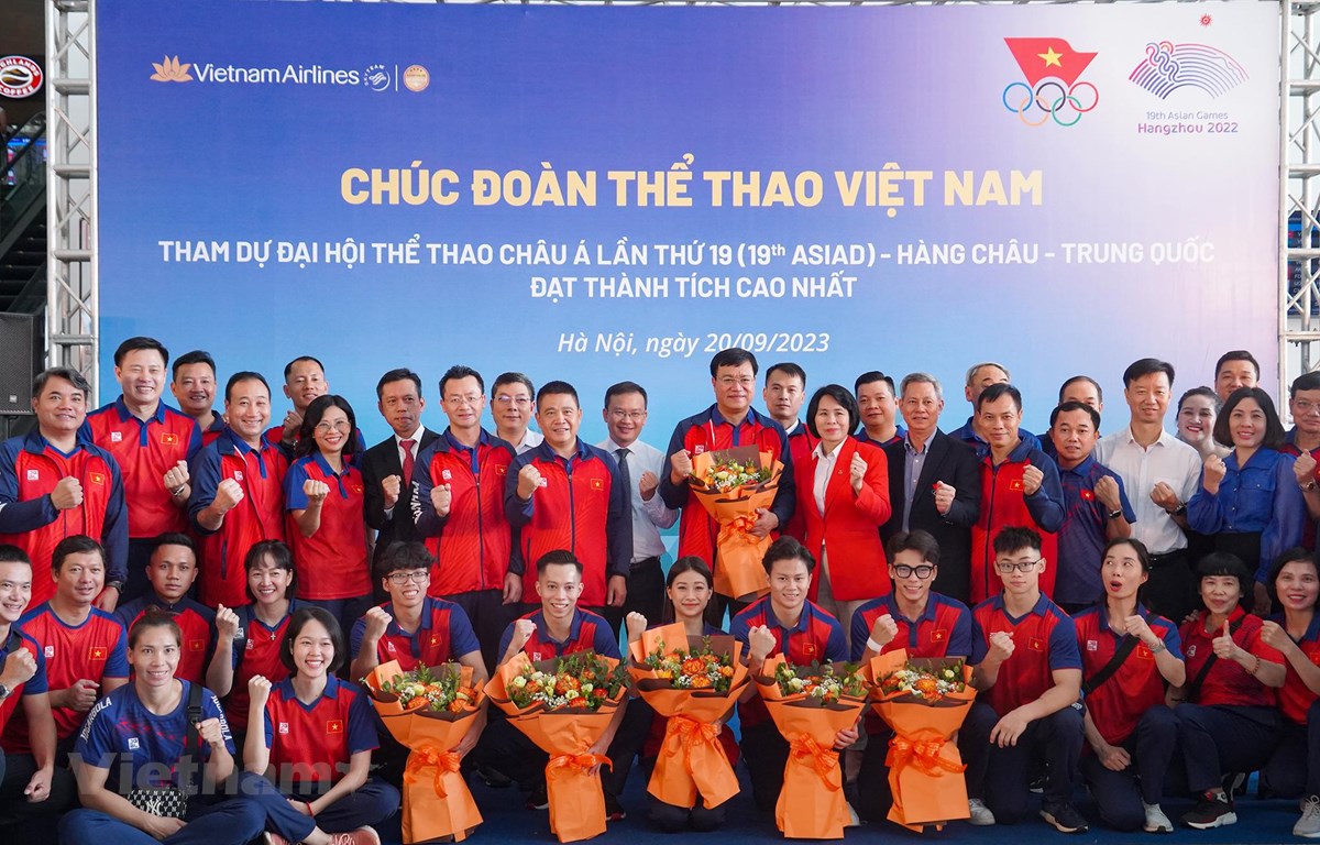 Đoàn Thể thao Việt Nam đặt chỉ tiêu giành được từ 2-5 huy chương Vàng tại đấu trường ASIAD 19. (Ảnh: Việt Anh/Vietnam+)