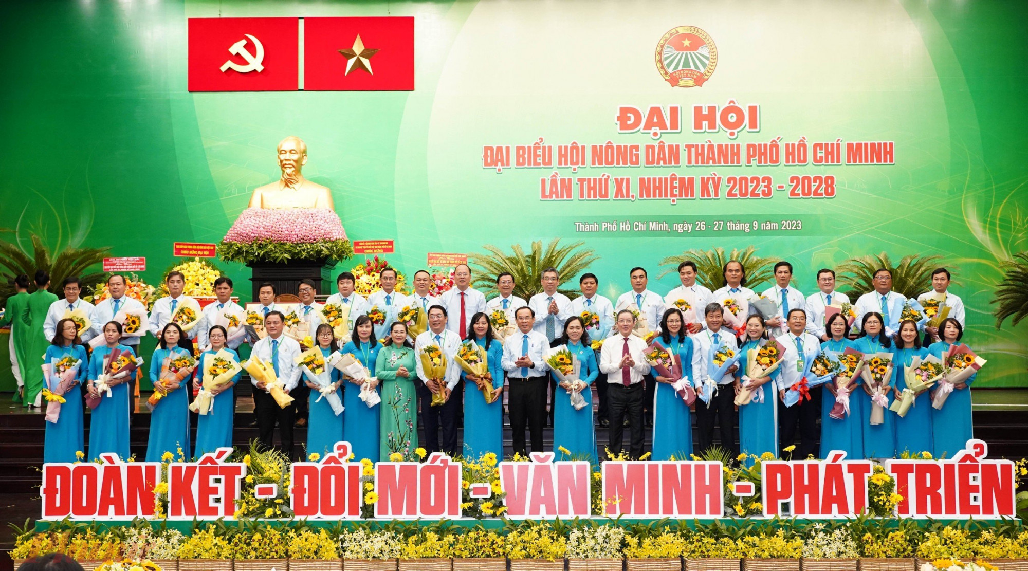 Ban chấp hành Hội nông dân TPHCM khóa XI, nhiệm kỳ 2023 - 2028 ra mắt đại hội 