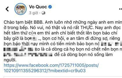 Phát ngôn bôi nhọ, xúc phạm của Facebook Vo Quoc