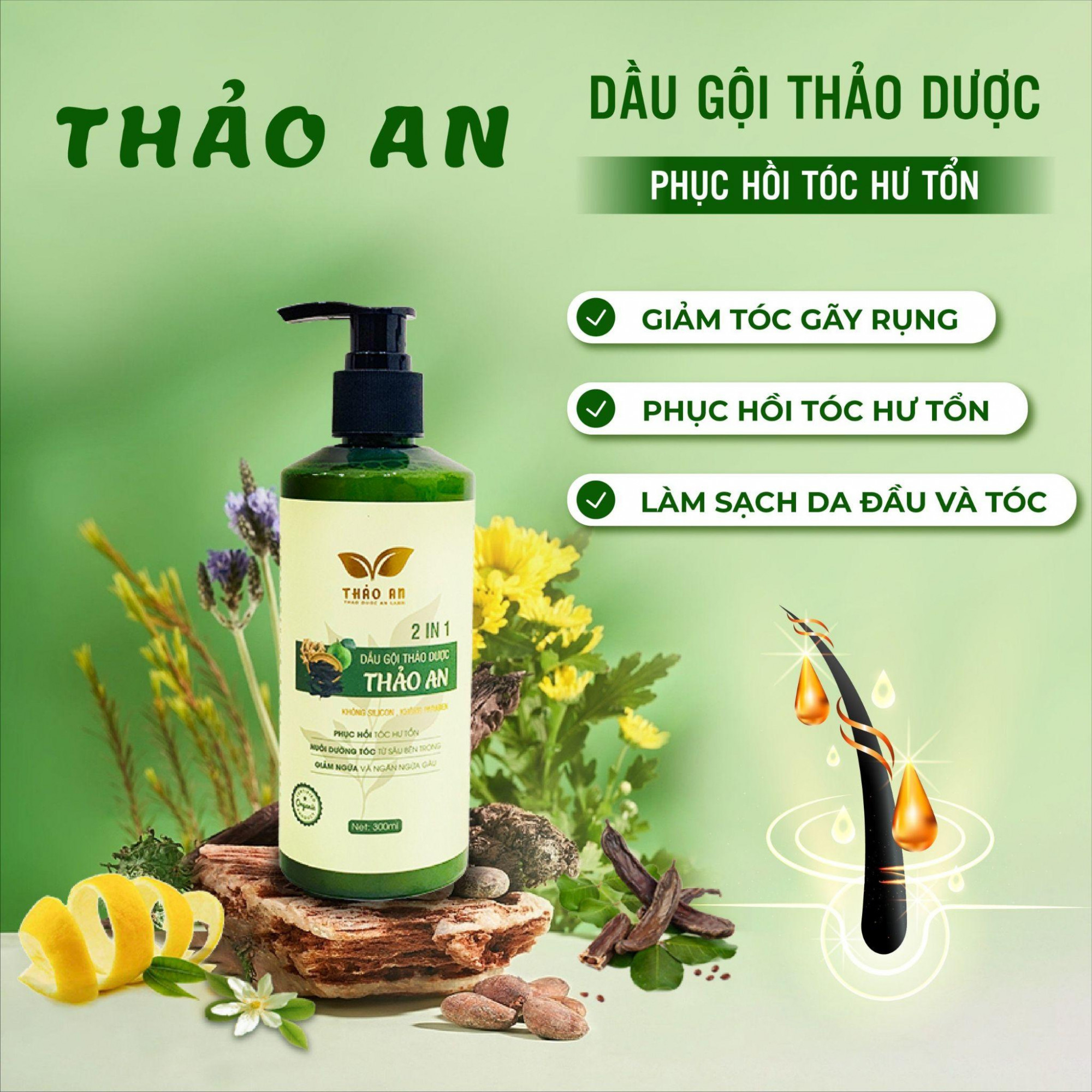 Dầu gội thảo dược Thảo An - Giấy CBSP số 17598/23/CPMP-HN