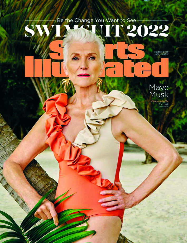 Bà Maye Musk trên trang bìa Tạp chí Sports Illustrated