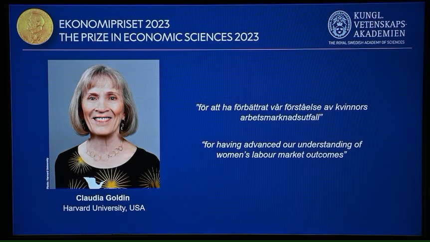 Khoảnh khắc bà Claudia Goldin được công bố là người đoạt giải Nobel kinh tế 2023