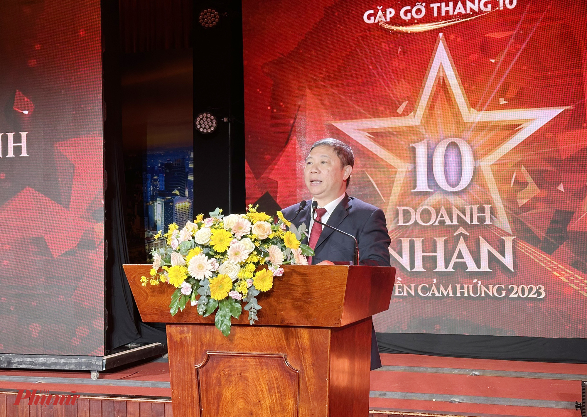 Ông Dương Anh Đức phát biểu trong sự kiện vào tối 11/10, tại TPHCM