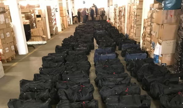Một lô hàng cocaine nặng 4,5 tấn bị thu giữ từ một container vận chuyển đến Hà Lan vào năm 2019. Ảnh: AFP/Getty Images