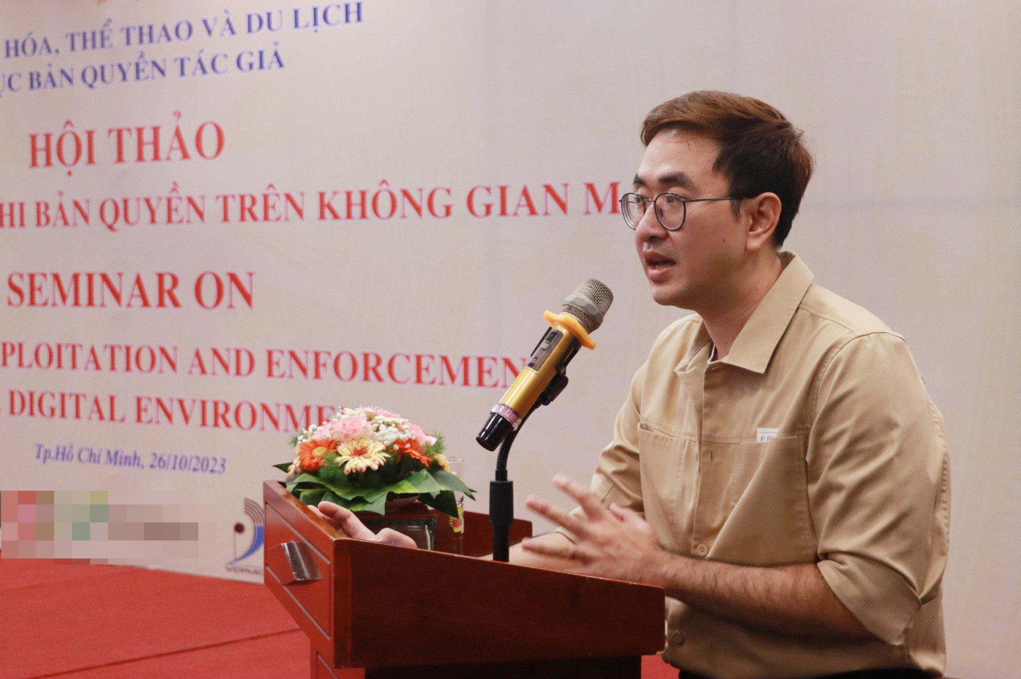 Ông Lê Hoàng Thạch, Giám đốc Công ty TNHH Công nghệ WEWE chia sẻ về việc vi phạm bản quyền với lĩnh vực sách nói