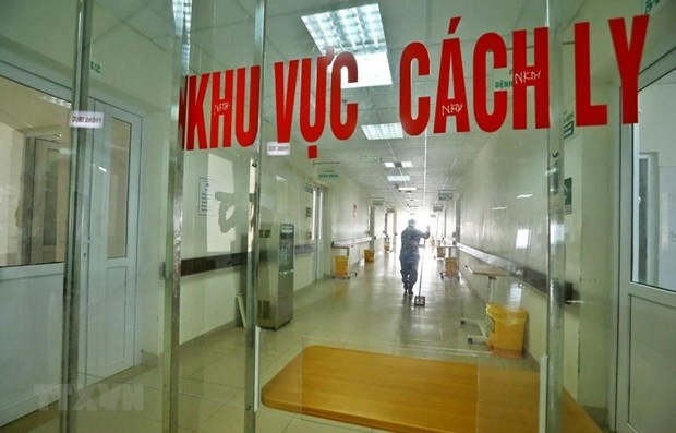 Khu vực cách ly bệnh nhân mắc COVID-19 - Ảnh: Minh Quyết/TTXVN