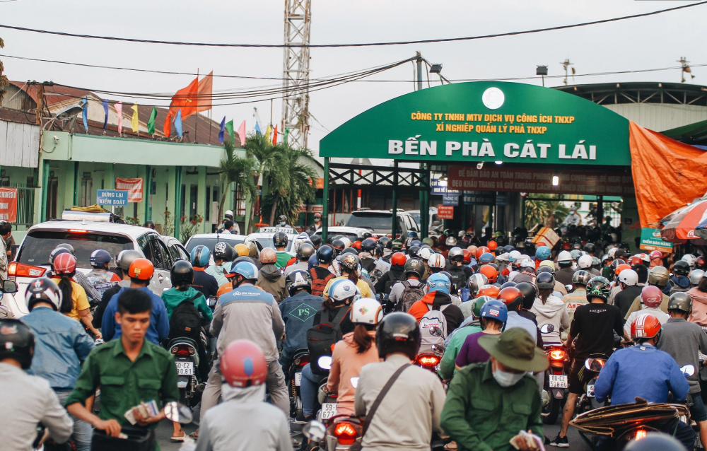 Phà Cát Lái hiện nay đã quá tải.