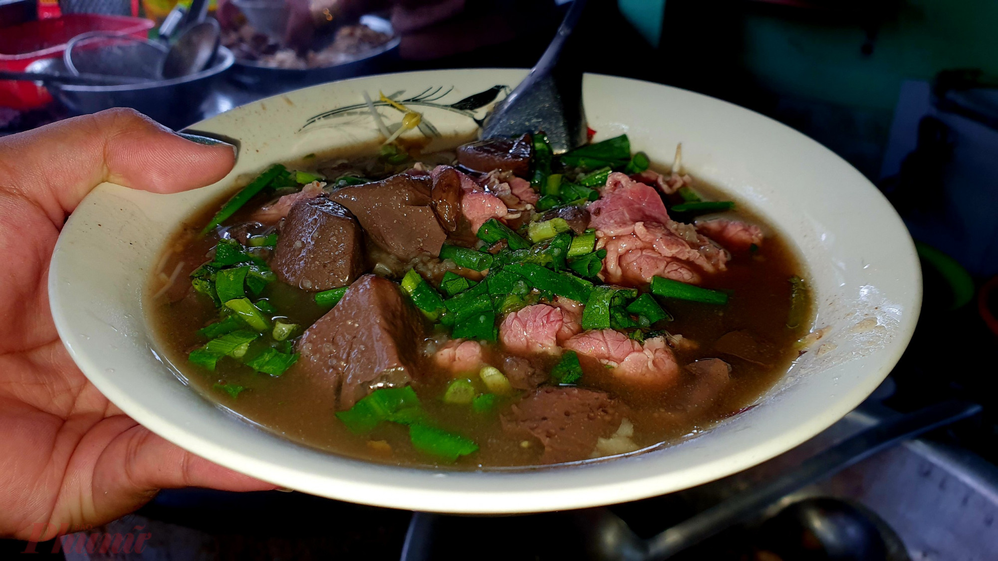 Một phần cháo bò