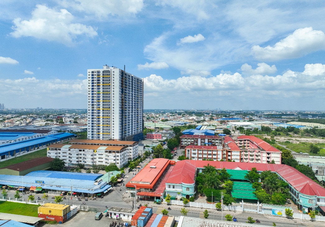 Legacy Prime ngay trung tâm TP Thuận An, có kết nối giao thông thuận lợi nhiều tiện ích xung quanh - Hình thực tế tháng 11/2023