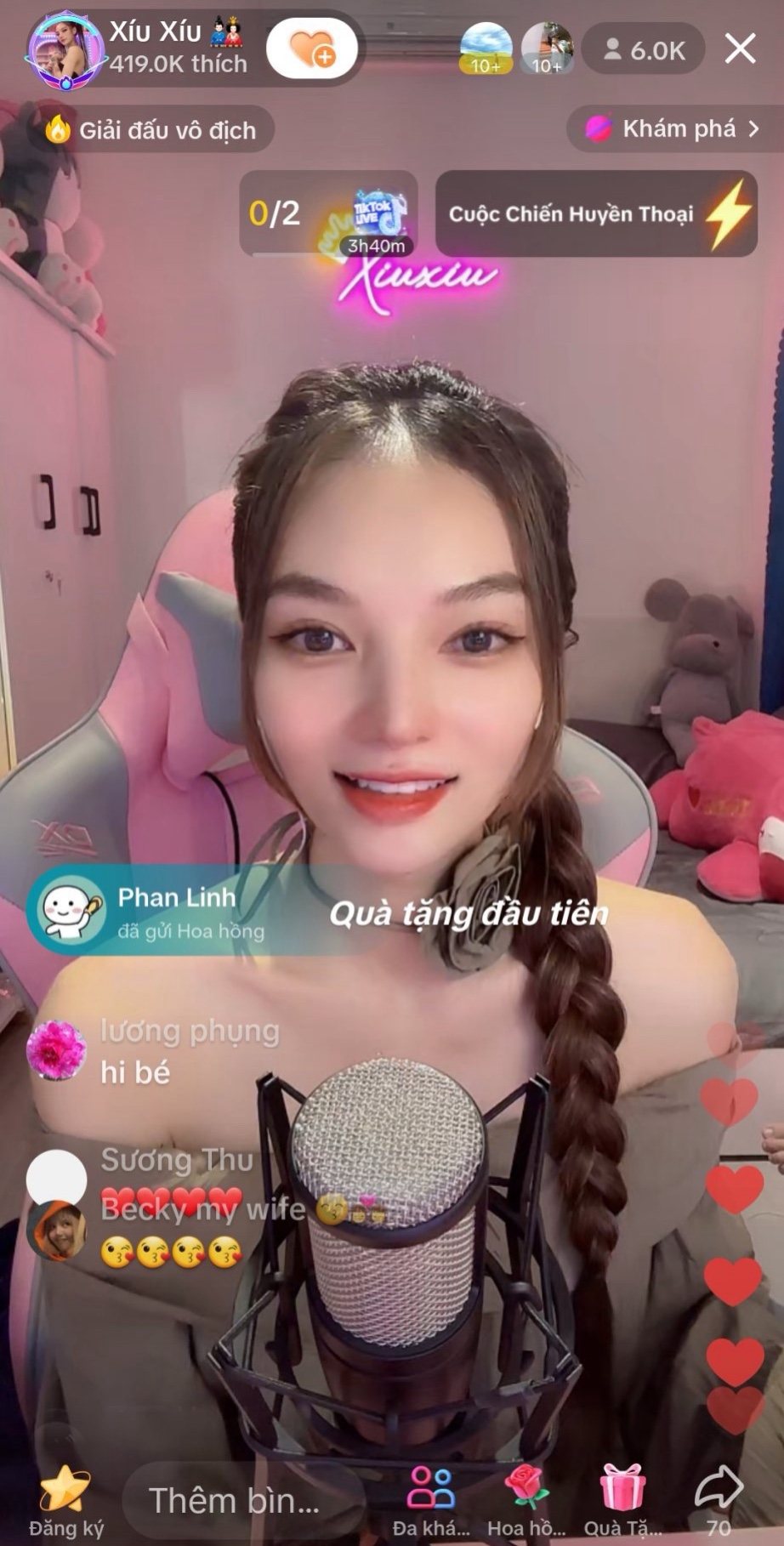 Ảnh Xíu Xíu lần đầu live giao lưu với fan - Ảnh: nhân vật cung cấp