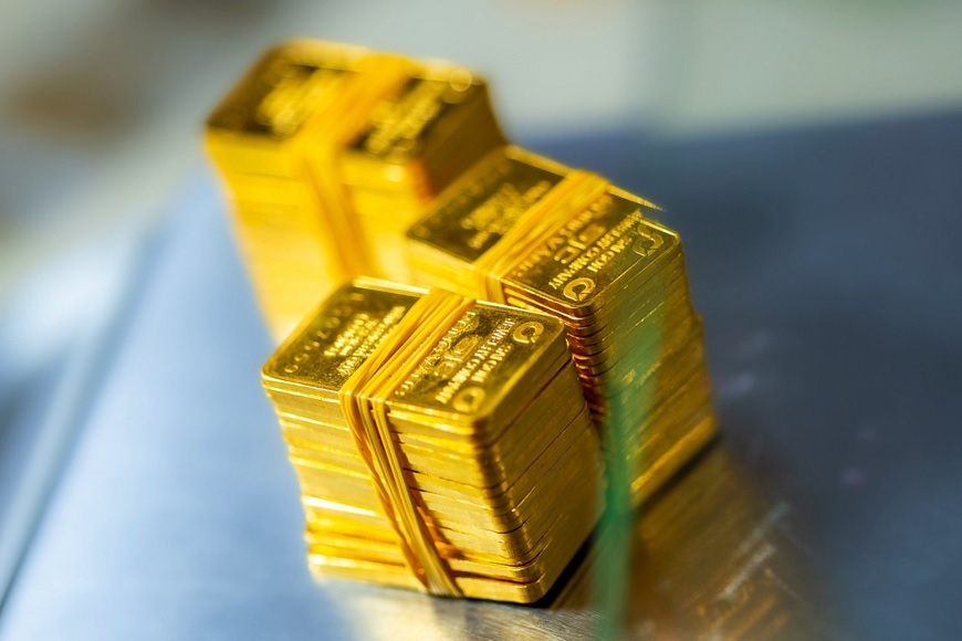 Chỉ trong 3 ngày qua, giá vàng SJC đã tăng thêm 1,2 triệu đồng/lượng. (Ảnh minh hoạ)
