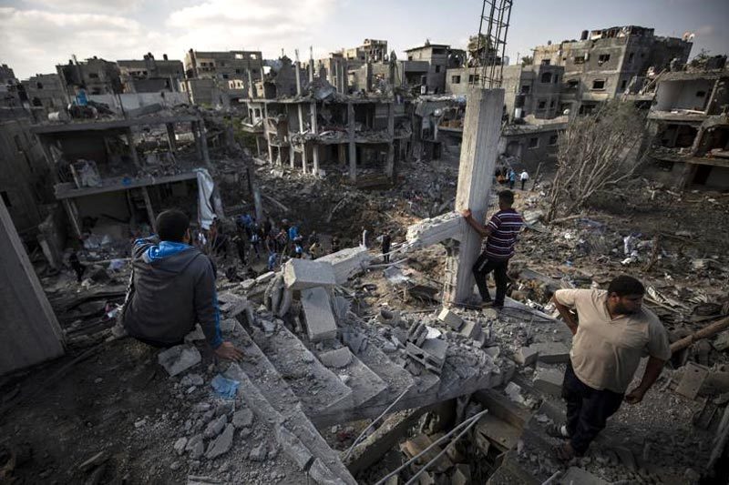 Gaza hoang tàn sau cuộc chiến giữa Israel và Hamas.