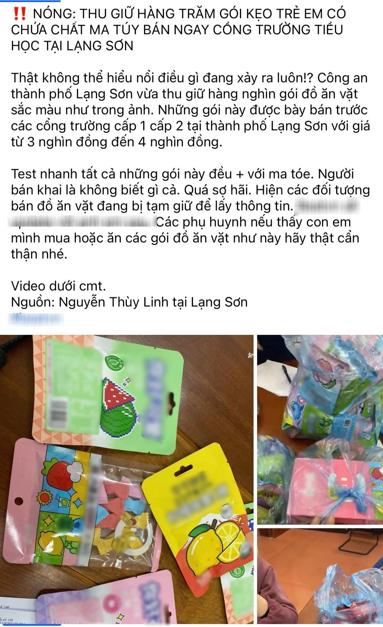 Thông tin chia sẻ trên Facebook