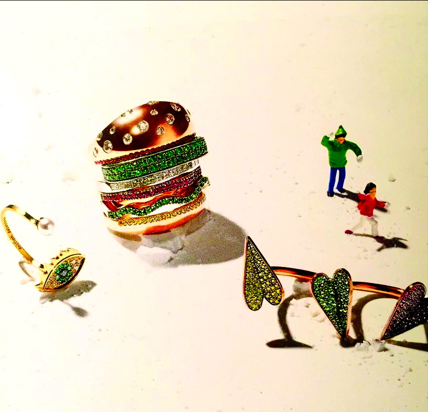 Nhẫn “bánh mì kẹp thịt” là một trong những mẫu thiết kế bán chạy nhất Nadine Ghosn từng chế tác -  Nguồn ảnh: Nadine Ghosn