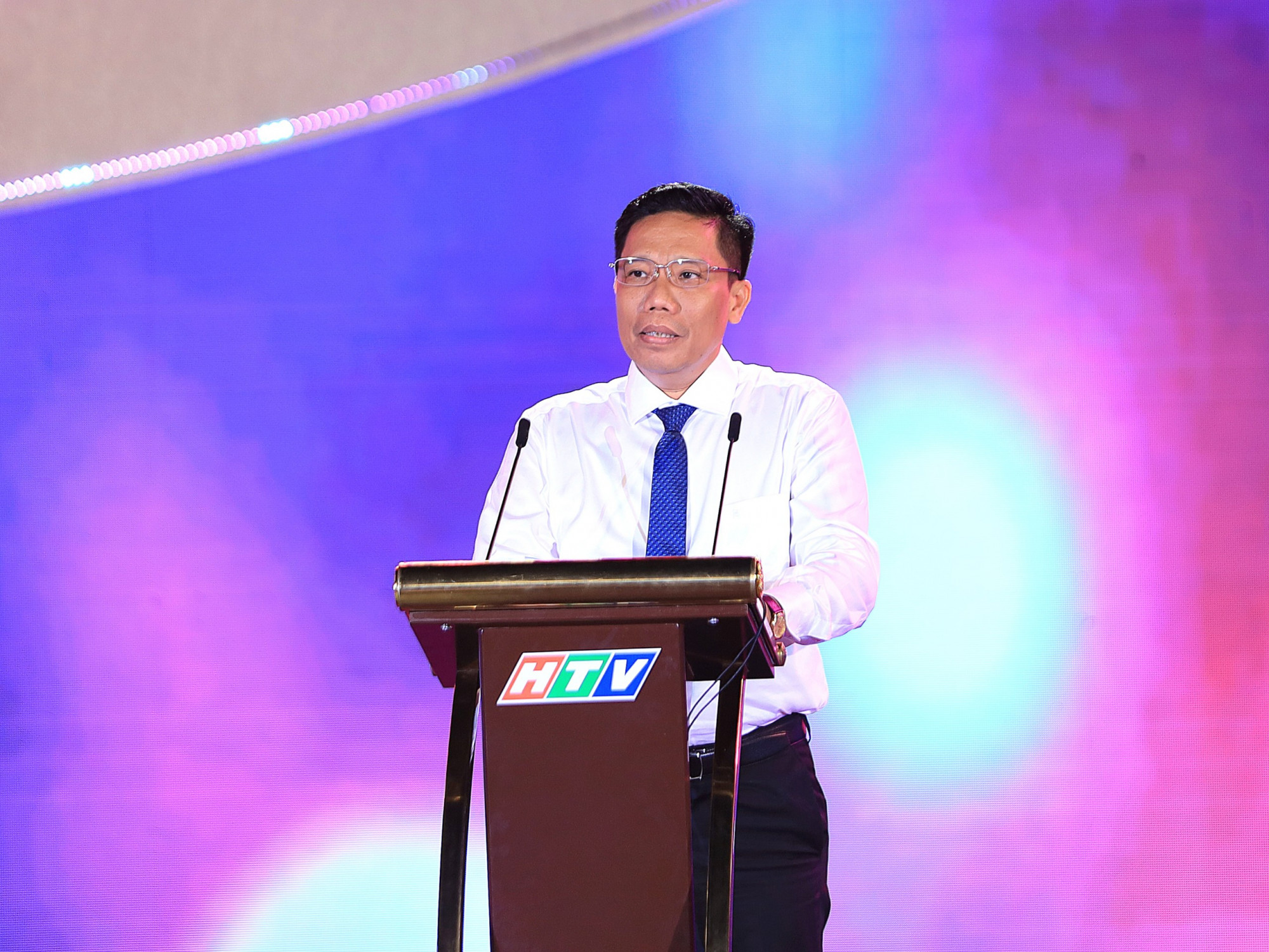 Ông Nguyễn Thực Hiện - Phó chủ tịch UBND TP Cần Thơ – phát biểu khai mạc chương trình. Ảnh: Trung Phạm