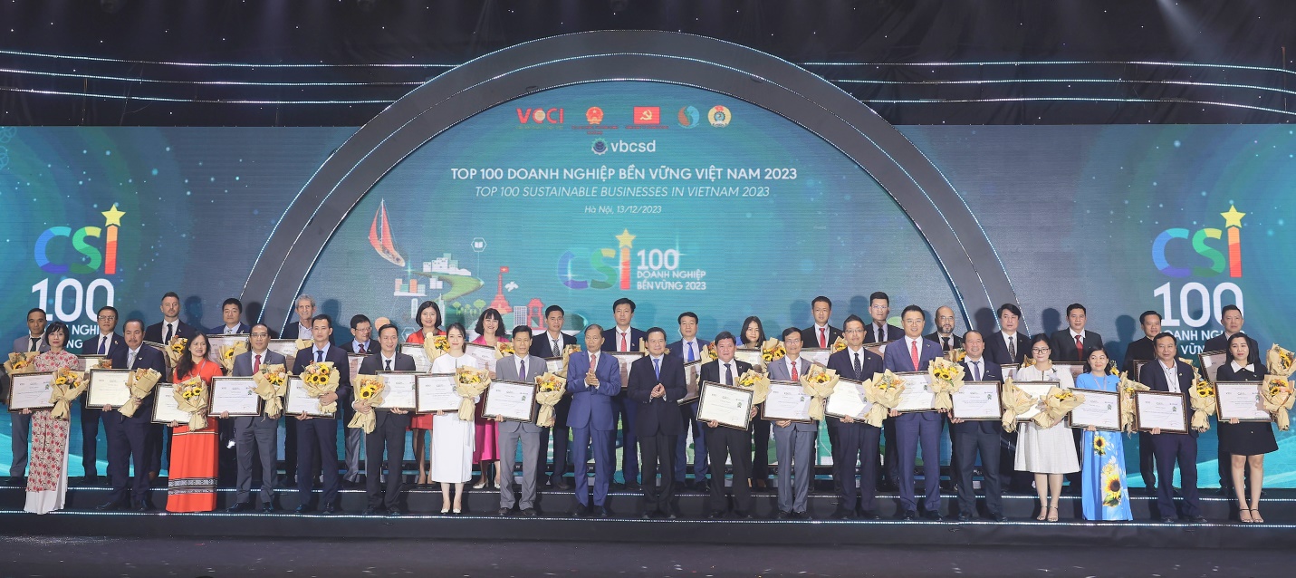 Acecook Việt Nam thuộc “Top 100 doanh nghiệp bền vững Việt Nam 2023”