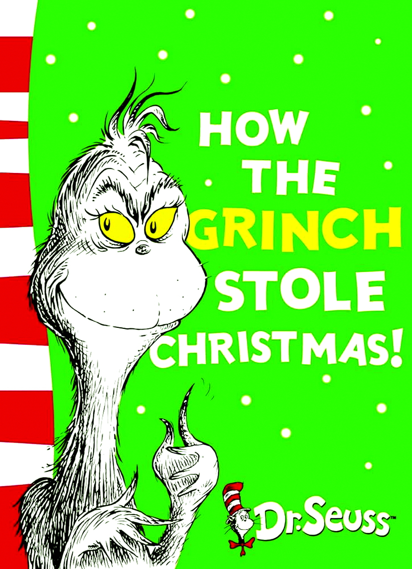 Tác phẩm How the Grinch stole Christmas của tác giả Dr Seuss. Sách từng được dịch ra bản tiếng Việt với tựa Gờ-rinh đánh cắp Giáng sinh, do Thái Hà Books phát hành - Nguồn ảnh: Internet