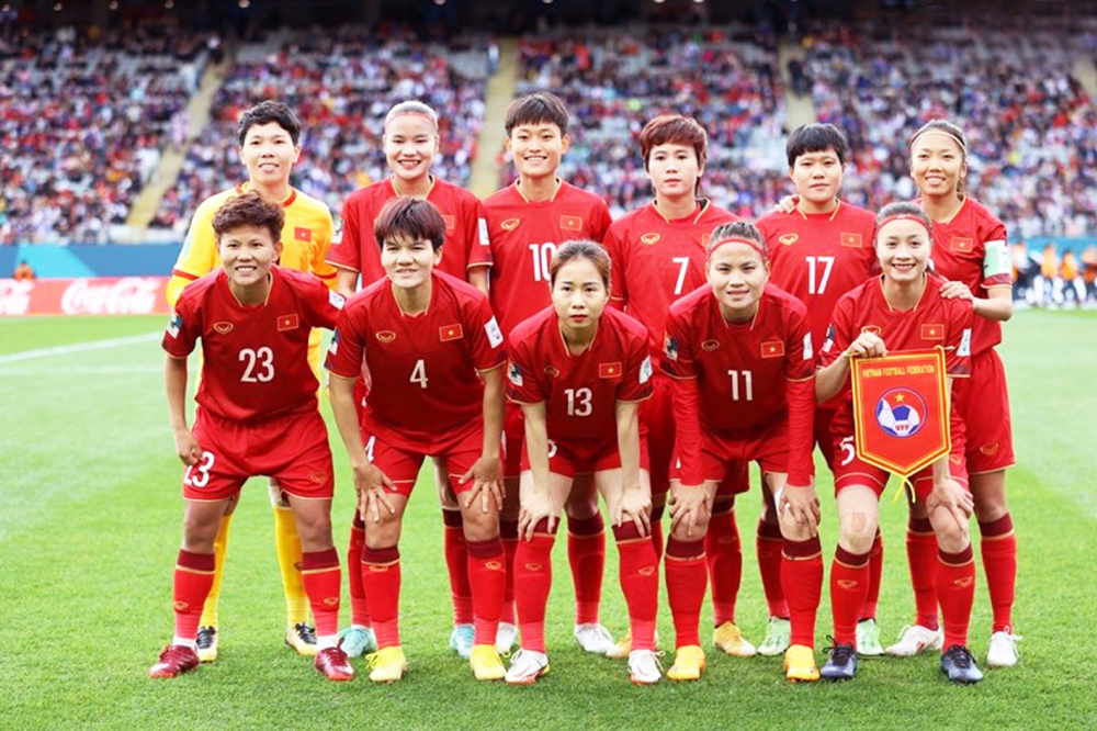 Đội tuyển bóng đá nữ đã đi vào lịch sử với việc giành được vé tham dự vòng chung kết World Cup 2023 - Nguồn ảnh: Báo điện tử Đảng Cộng sản Việt Nam