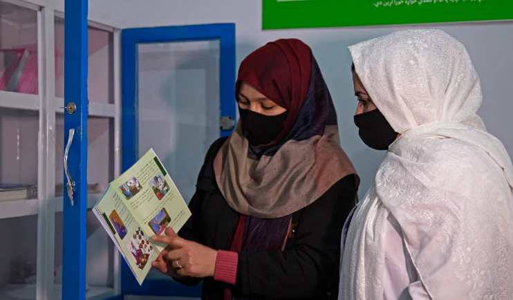 Dưới thời chính phủ Taliban, phụ nữ bị loại khỏi cuộc sống công cộng và khả năng tiếp cận giáo dục của họ ở mức độ nghiêm trọng, đe dọa đến tương lai của lĩnh vực y tế ở một quốc gia nơi nhiều gia đình tránh gửi phụ nữ đến gặp bác sĩ nam. [Kobra Akbari/AFP]