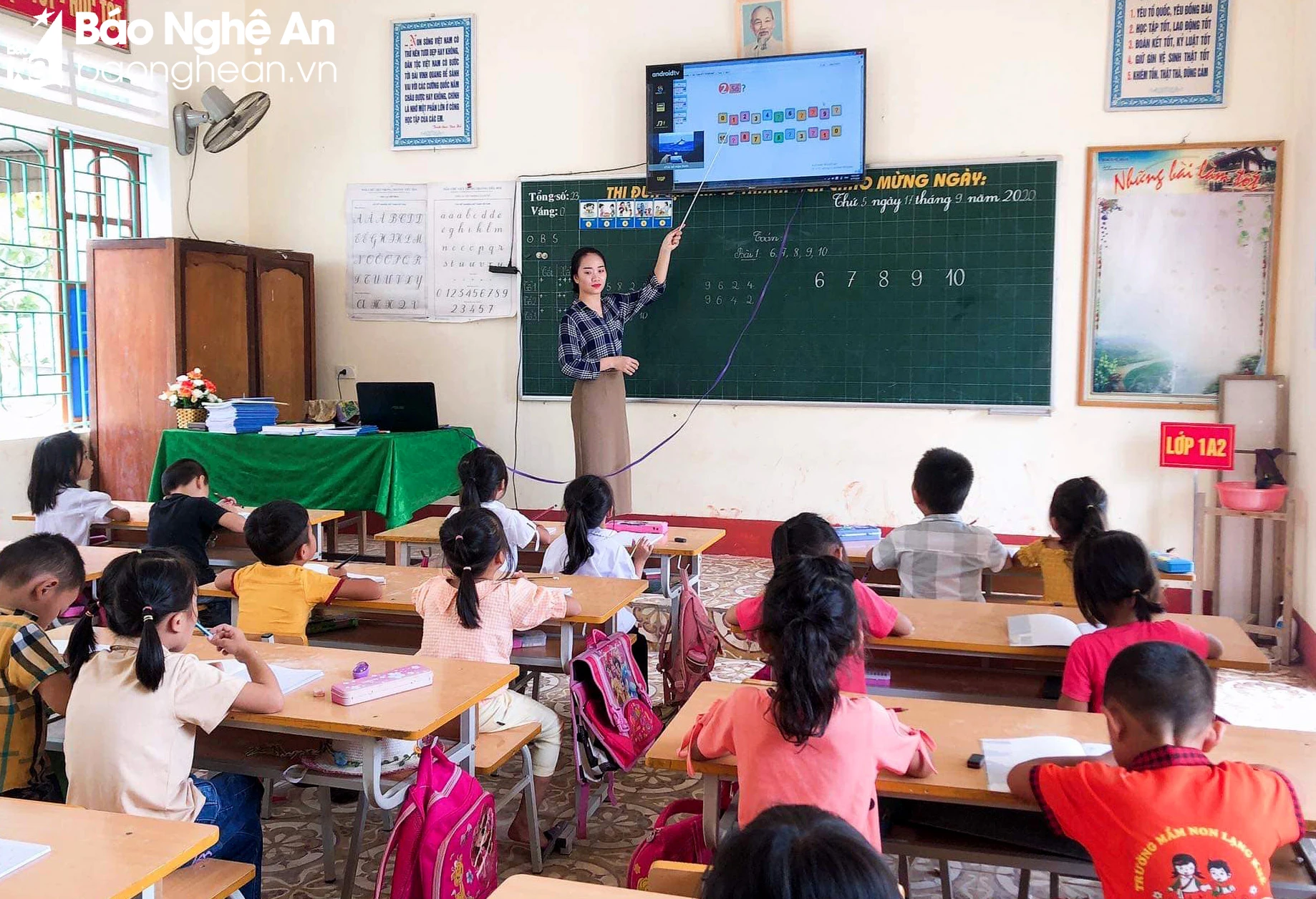 Một lớp tiểu học tại Nghệ An - Ảnh minh họa: Mỹ Hà