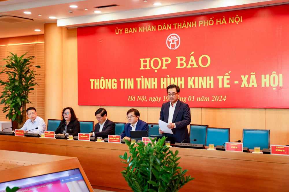 Họp báo thông tin tình hình Kinh tế - Xã hội của TP Hà Nội năm 2023