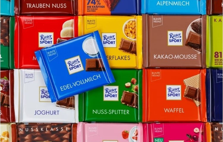 Chocolate Ritter Sport ở Stuttgart, Đức