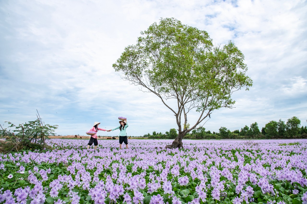  Khu du lịch làng nổi Tân Lập Khu du lịch làng nổi Tân Lập • Địa chỉ: Tân Lập, thị xã Kiến Tường, Long An  Làng Nổi Tân Lập đã trở thành điểm đến của người dân Sài Gòn. Nơi đây có ngọn tháp canh cao 38m, những con đường uốn lượn qua rừng tràm. Tới đây, bạn sẽ được đi xuyên khu rừng ngắm cảnh đẹp hòa mình vào thiên nhiên.  Các món ăn tại làng nổi Tân Lập cũng vô cùng độc đáo. Chẳng hạn như canh chua cá lóc, cá kho tộ hoặc lươn xào thơm ngon. Ngoài ra, bạn cũng có thể đi đến các địa điểm như chùa nổi, tham quan vườn dược liệu từ làng nổi Tân Lập.