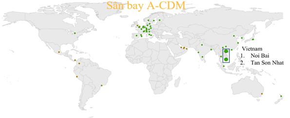 Sân bay Tân Sơn Nhất -  sân bay phối hợp ra quyết định (CDM).