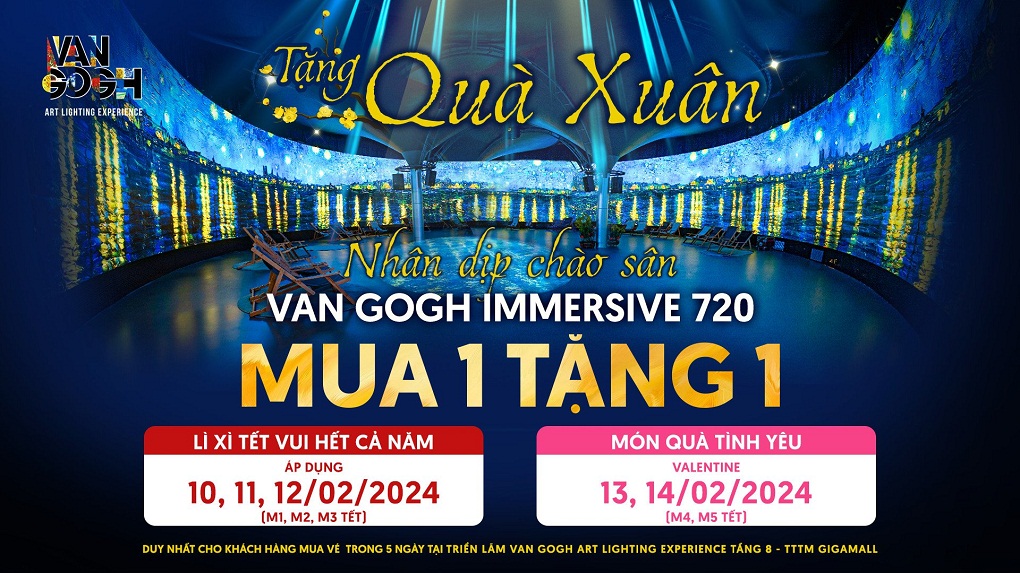 Triển lãm Van Gogh mang món quà xuân cực hấp dẫn cho du khách trong dịp tết Nguyên đán