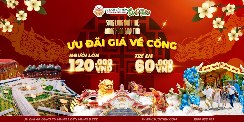 Mua vé cổng, quý du khách được tham quan miễn phí nhiều địa điểm: Suối Tiên Farm, Nông trại Cừu, Cây ước nguyện hơn 300 tuổi…