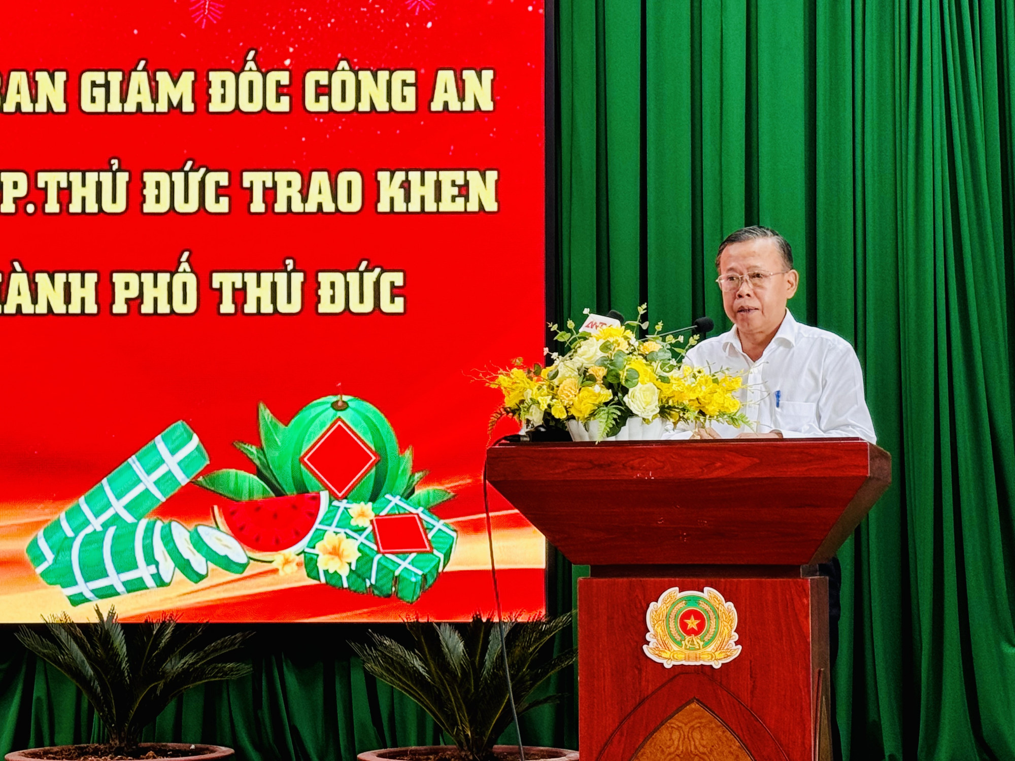 Bí thư Thành ủy TP Thủ Đức Nguyễn Hữu Hiệp phát biểu 