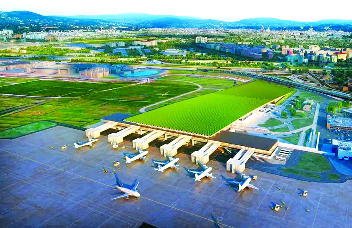 Đến năm 2026, sân bay Amerigo Vespucci sẽ có một vườn nho rộng 19 mẫu Anh trên mái nhà ga - Nguồn ảnh: Rafael Viñoly Architects