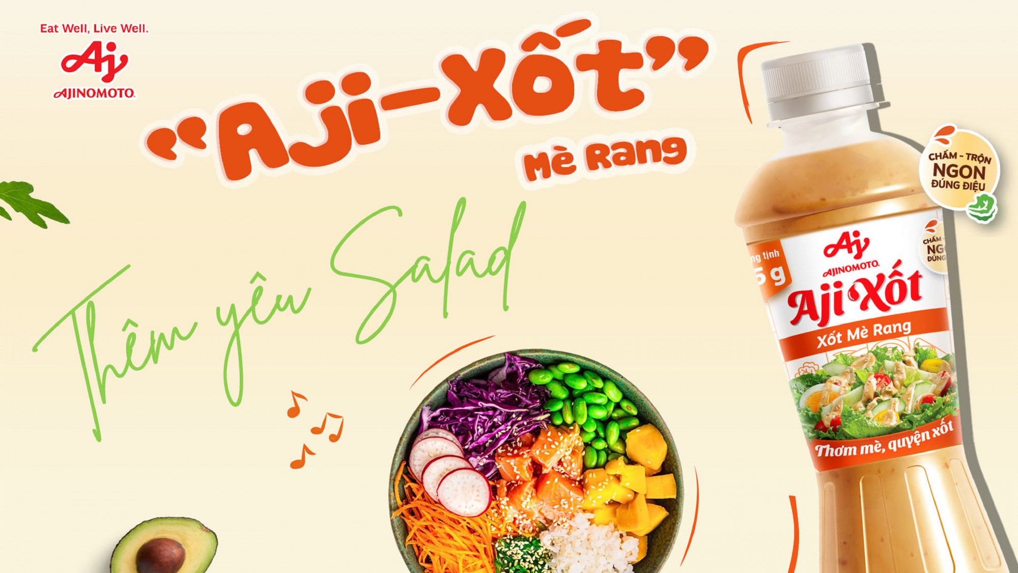 Xốt mè rang Aji-Xốt, sản phẩm mới ra mắt của Công ty Ajinomoto Việt Nam