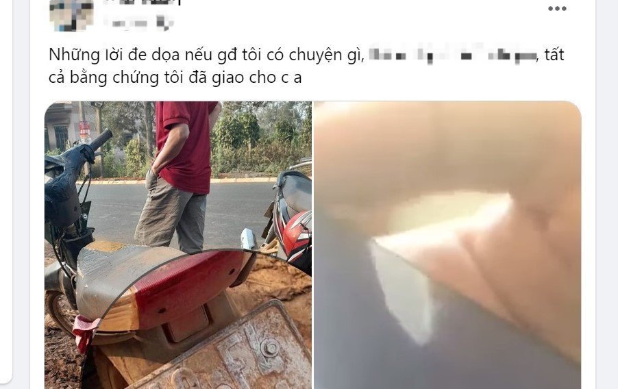 Ông H. đăng tải đoạn clip ghi lại nội dung người lạ gọi điện đe dọa mình lên Facebook cá nhân 