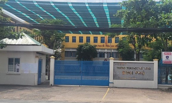 Trường THPT Bình Phú - Ảnh: V.D.