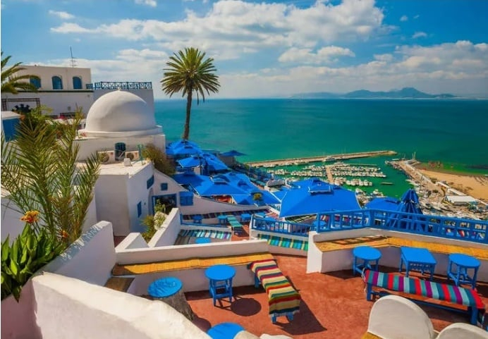 Sidi Bou Said của Tunisia. Ảnh: Shutterstock