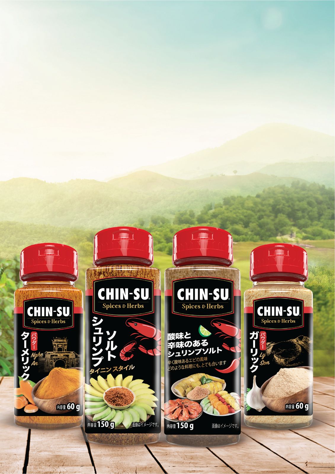 Bộ gia vị bột và hạt đặc sản CHIN-SU lần đầu tiên có mặt tại Foodex