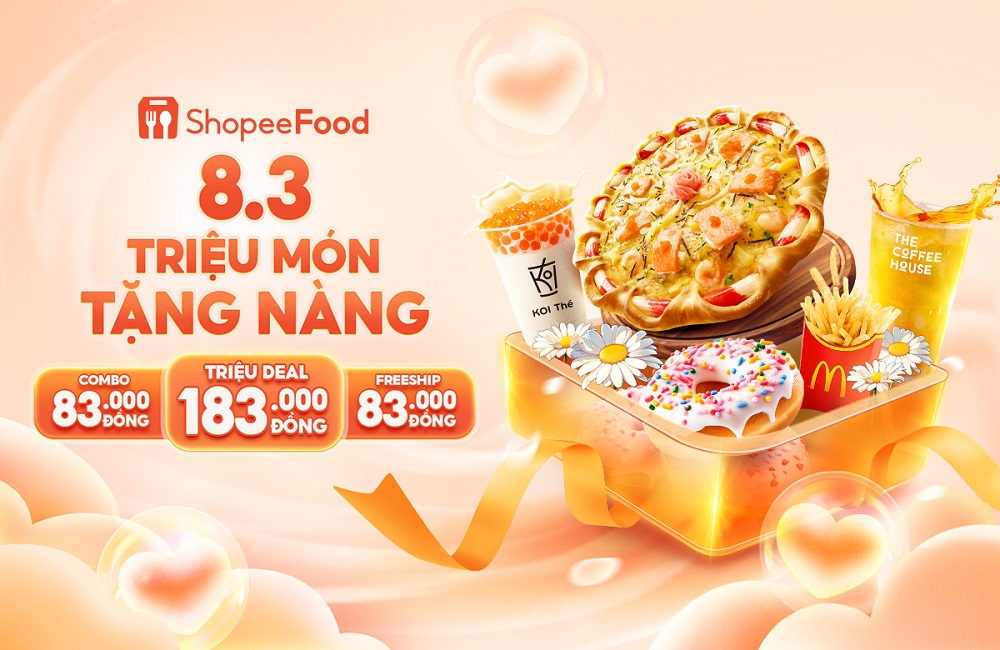 Chần chờ gì nữa, truy cập ShopeeFood và khám phá bữa tiệc “Triệu món tặng nàng” ngay từ bây giờ nhé bạn ơi!