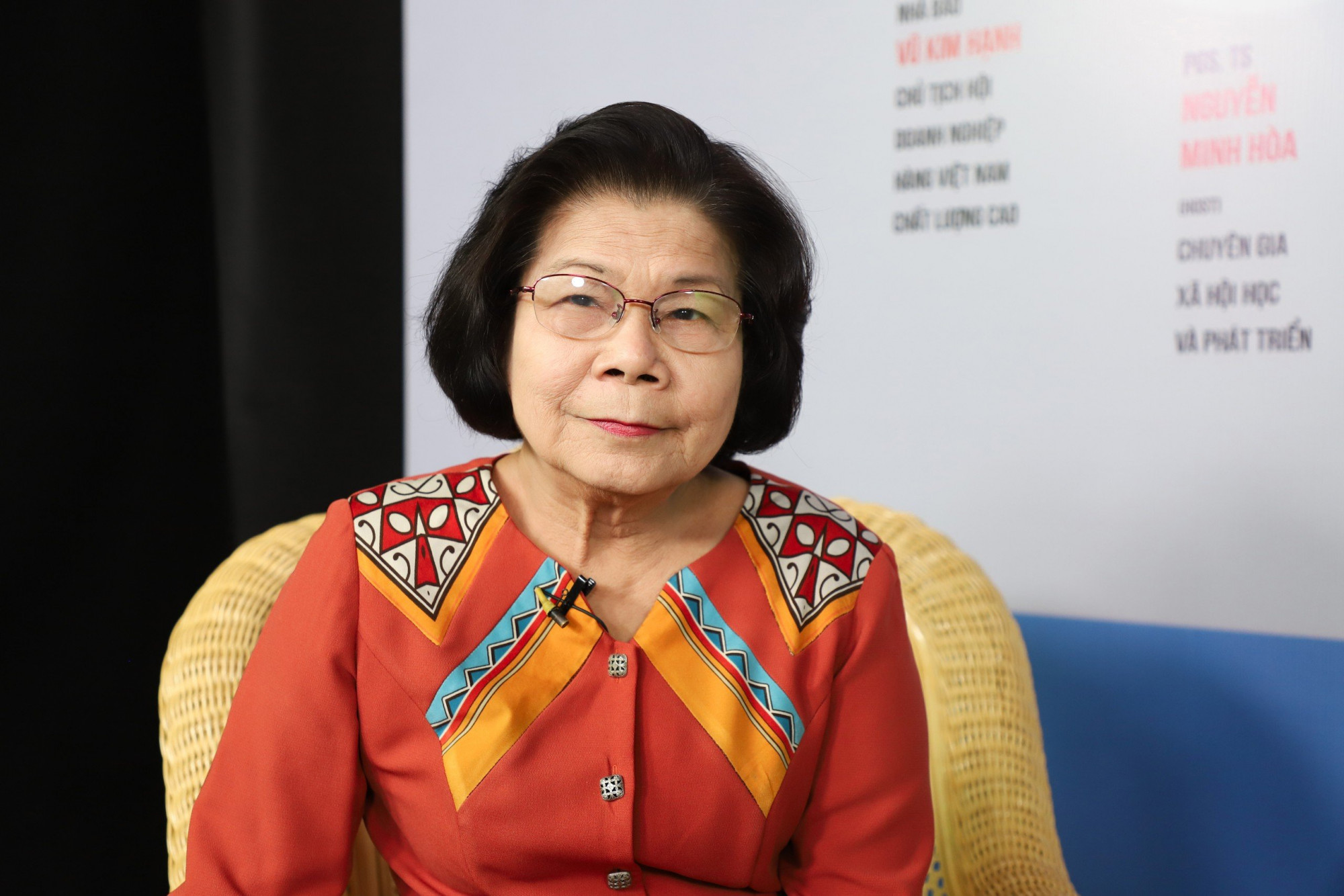 Bà Vũ Kim Hạnh - Chủ tịch Hội doanh nghiệp hàng Việt Nam chất lượng cao