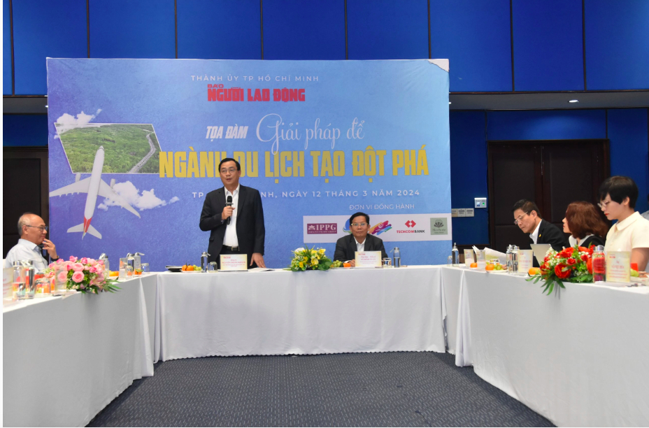 Báo Người Lao Động tổ chức tọa đàm giải pháp để ngành du lịch tạo đột phá sáng 12/3. Ảnh: Q.T