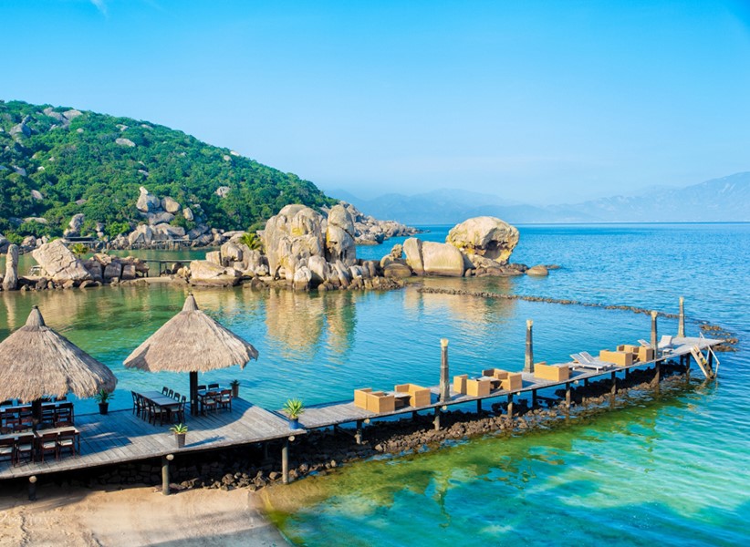 Nha Trang nổi tiếng với các khu nghỉ dưỡng sang trọng.