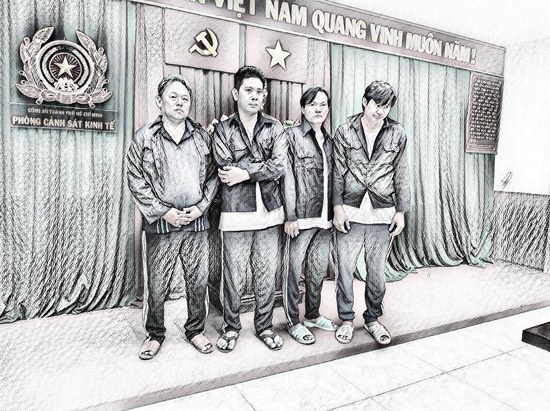 Nhóm đối tượng gồm: Thuận - Phương - Hòa - Phước (từ trái qua phải)