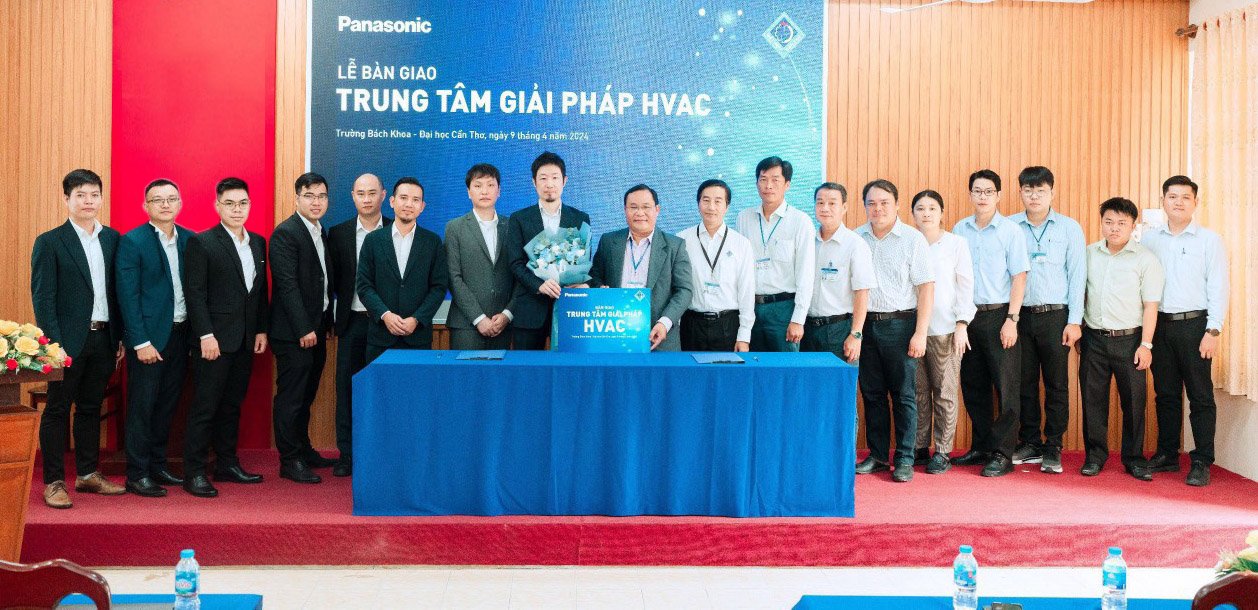 Lễ ký kết bàn giao Trung tâm Giải pháp HVAC từ đại diện Panasonic và Trường Bách Khoa - Đại học Cần Thơ