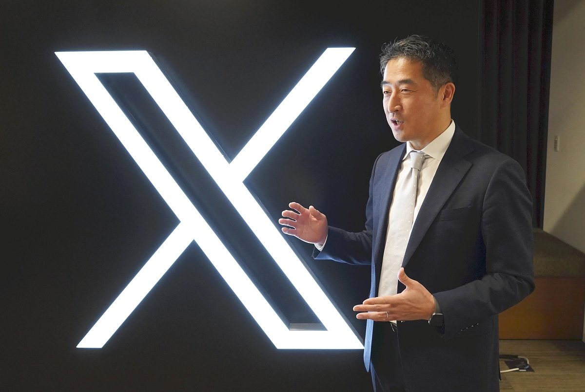 Ayumu Matsuyama, người đứng đầu chi nhánh Nhật Bản của X Corp. (trước đây là Twitter, Inc.), phát biểu trong một cuộc phỏng vấn ở Tokyo