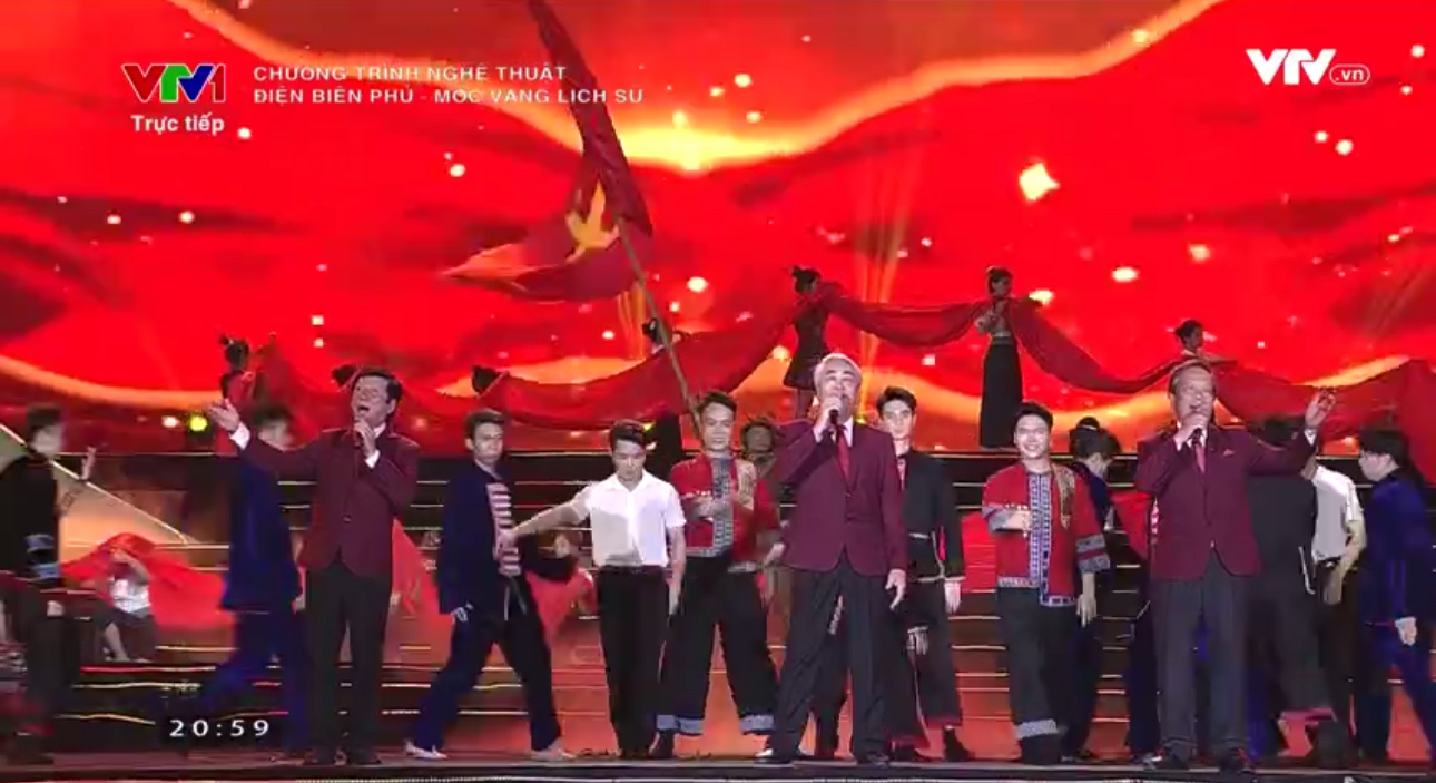 NSND Quang Thọ, NSND Dương Minh Đức, NSƯT Thành Vinh biểu diễn trong chương trình