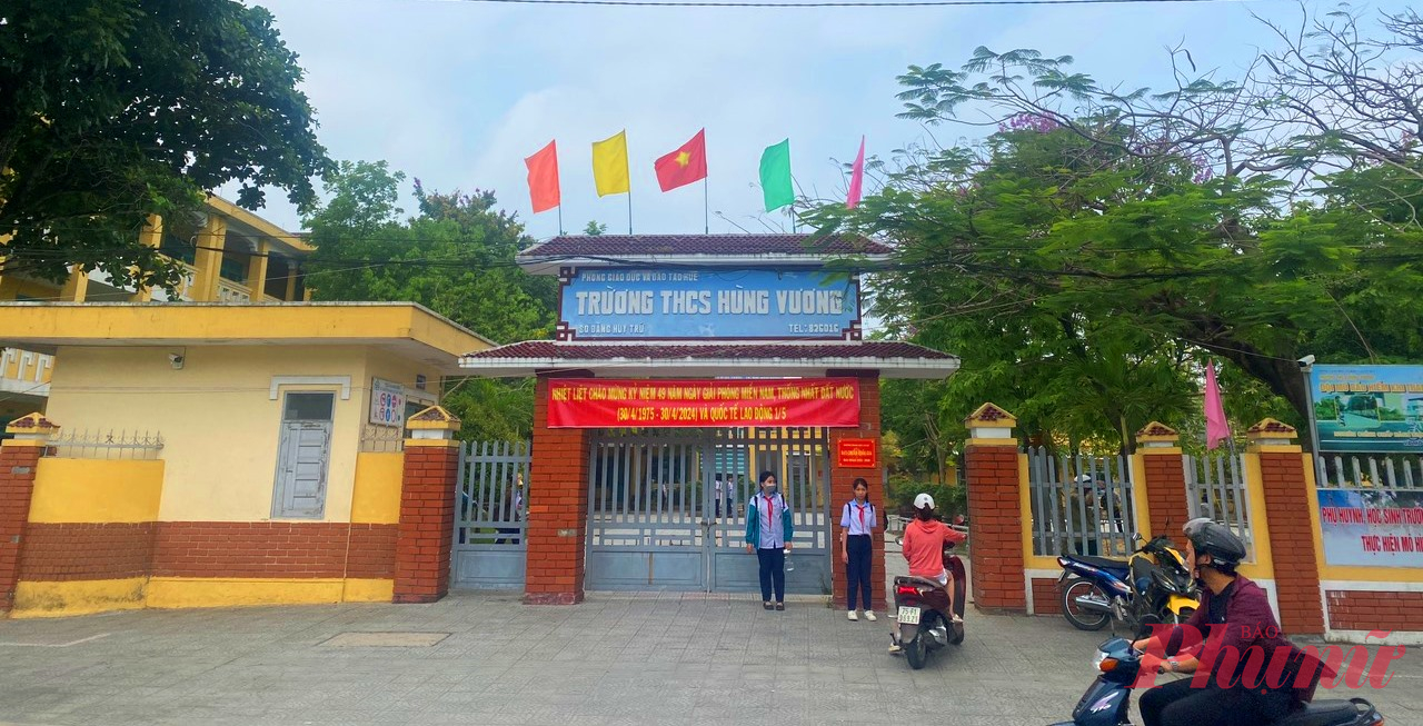 Trường THCS Hùng Vương nơi xảy ra sự việc