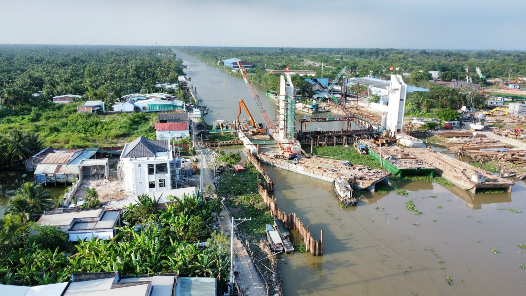 Cống Nguyễn Tấn Thành đã được đóng để ngăn mặn